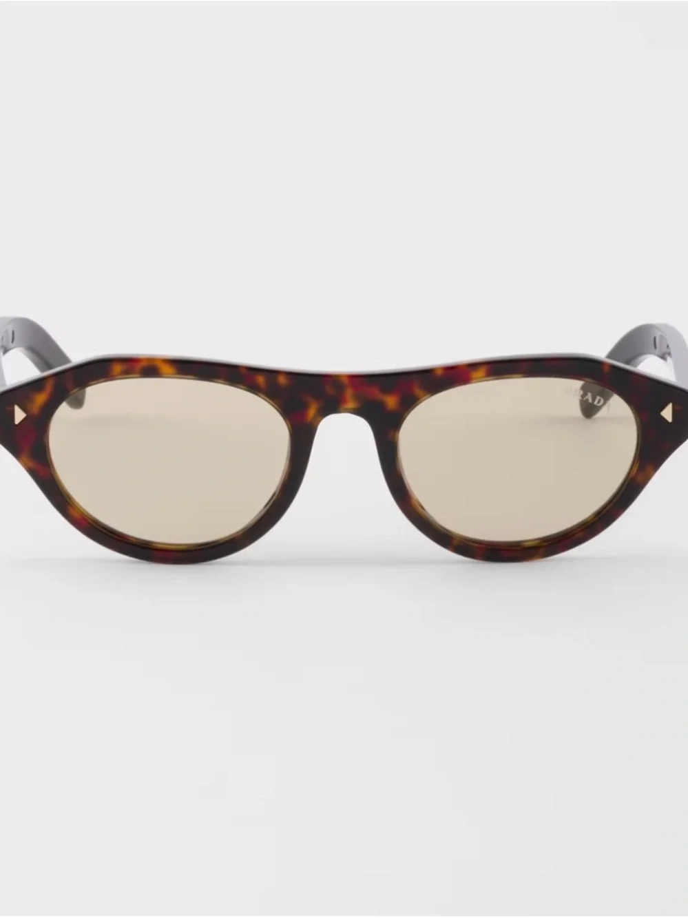 Prada Tortoiseshell Frame Sunglasses with Gold Accents